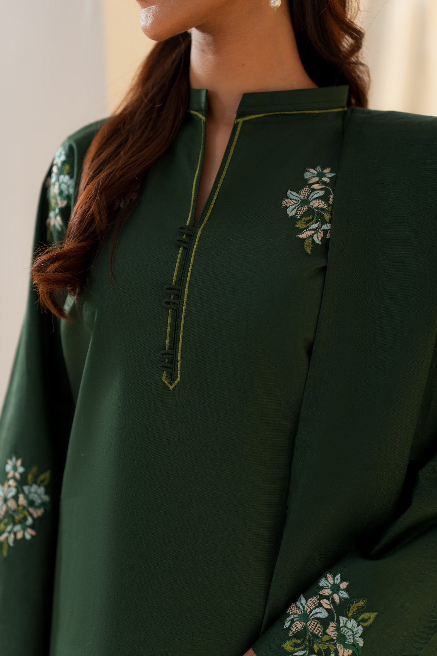 Aashna Embroidered Suit - 3pc