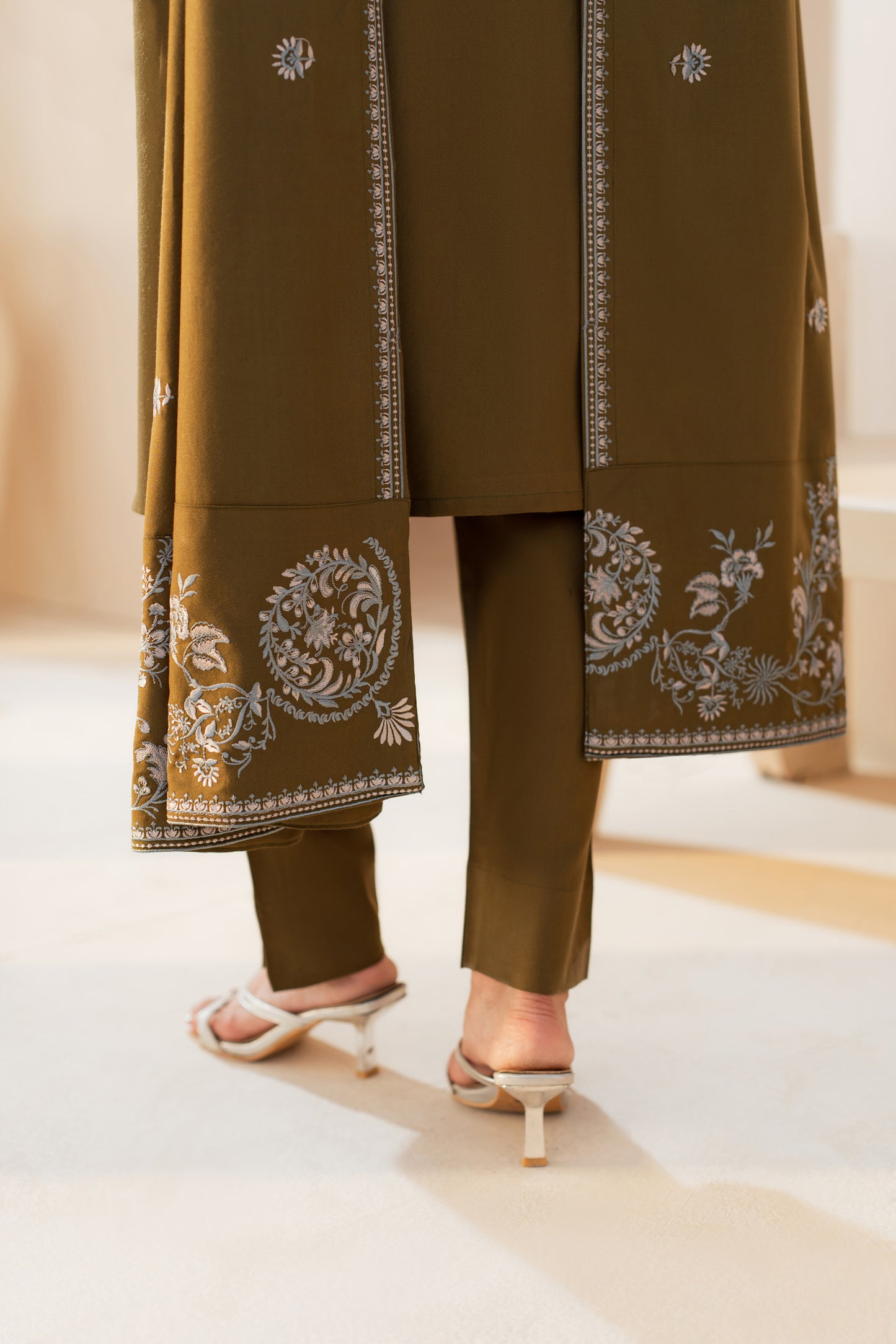 Ghazel Embroidered Suit - 2pc
