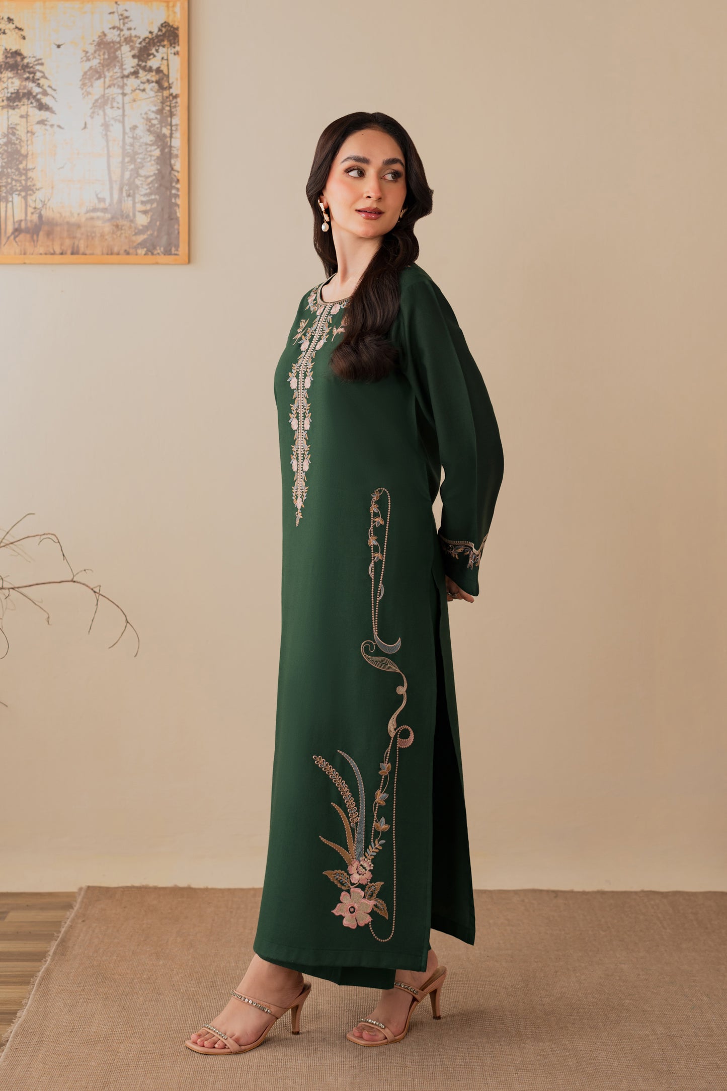 Mehru - 3pc with Shawl