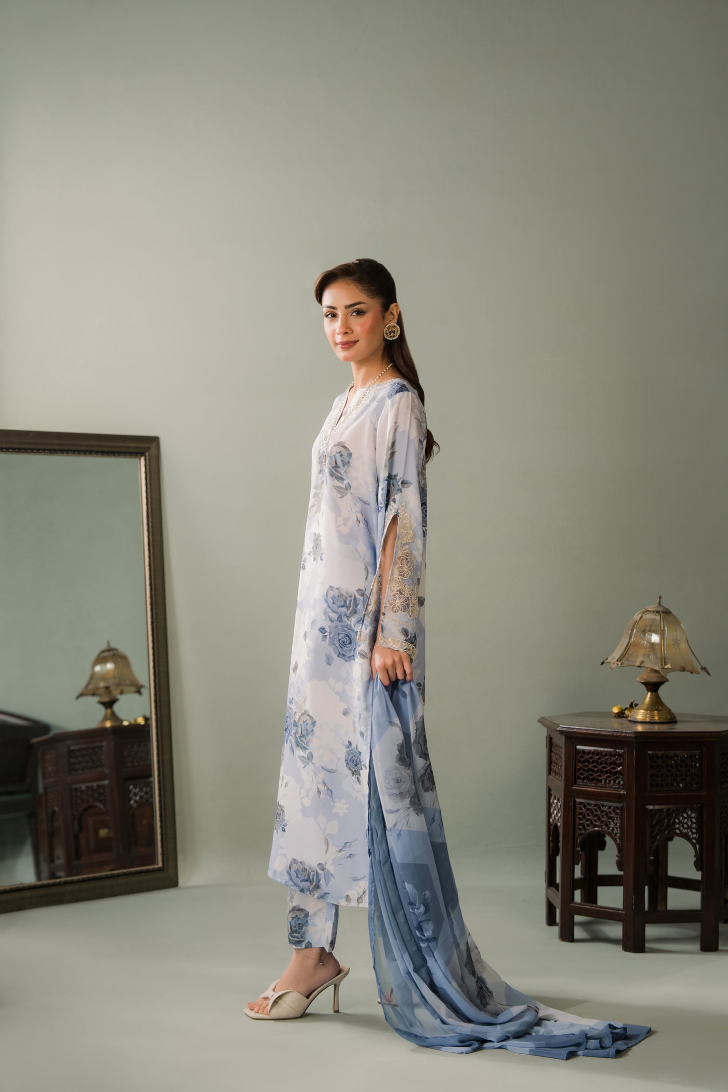 Floriana Blue - 2pc