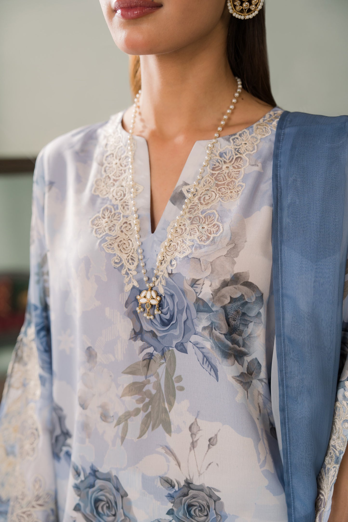 Floriana Blue - 2pc