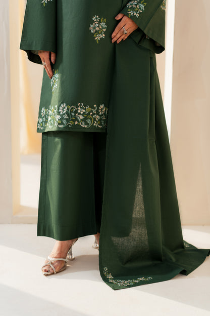 Aashna Embroidered Suit - 2pc (without Dupatta)