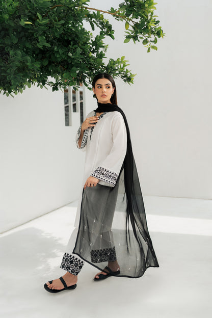 Zaria Embroidered Suit - 3pc