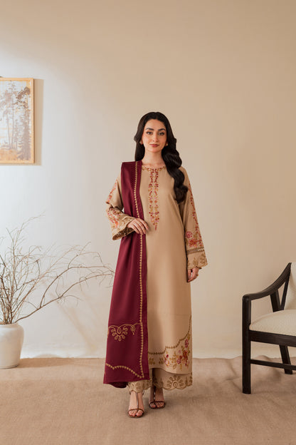 Zareen - 3pc with Shawl