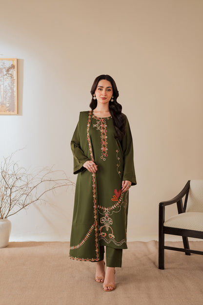 Sanjh - 3pc with Shawl