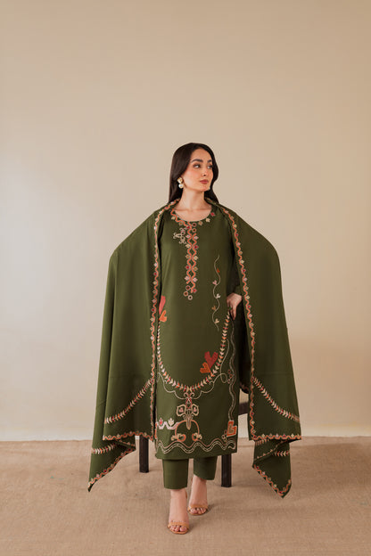 Sanjh - 3pc with Shawl