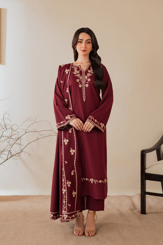 Mushk - 3pc with Shawl