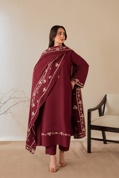 Mushk - 3pc with Shawl