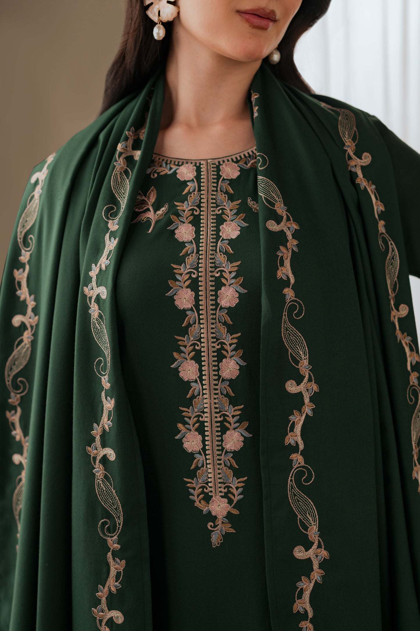 Mehru - 3pc with Shawl